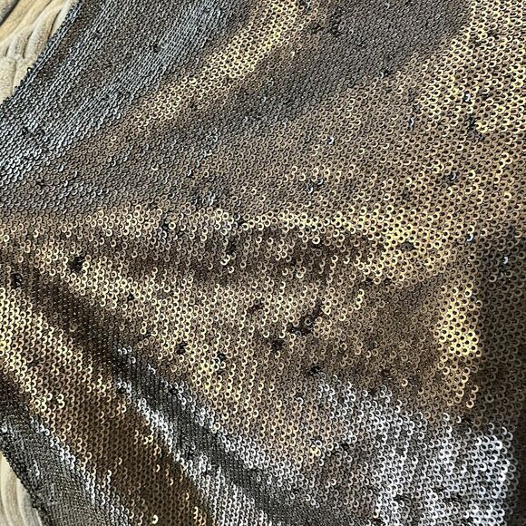 Free People Jumpsuit Womens XS New Years Black Tie Shiny Sequined Pantsuit - Picture 10 of 16